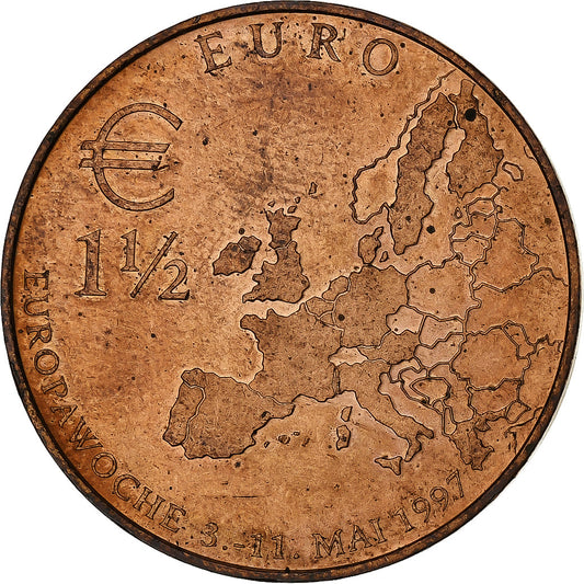 Deutschland,
1-1/2 Euro,
1997