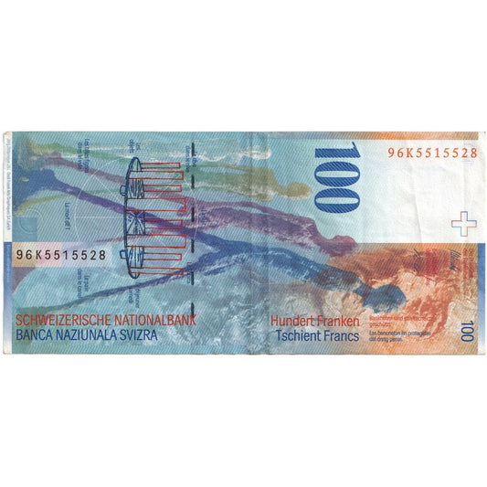 Schweiz,
100 Franken,
EF(40-45)