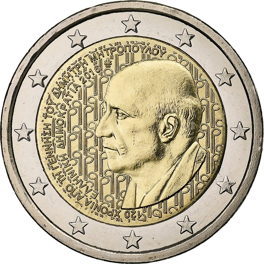 Griechenland,
2 Euro,
Dimitri Mitropoulos