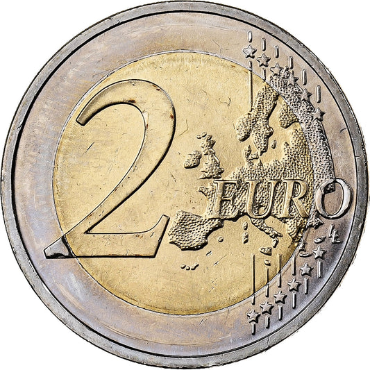 Deutschland,
2 Euro,
Chute du mur de Berlin
