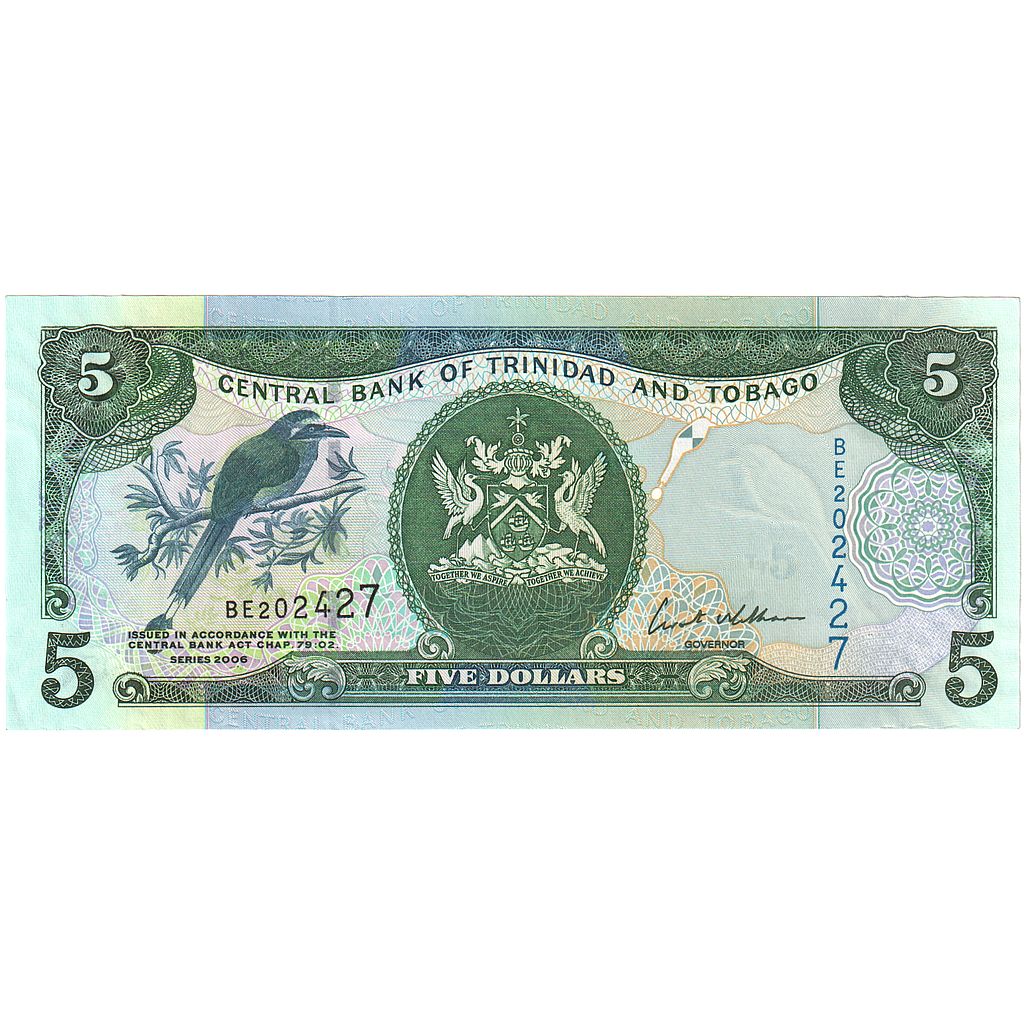 Trinidad und Tobago,
5 Dollar,
2006