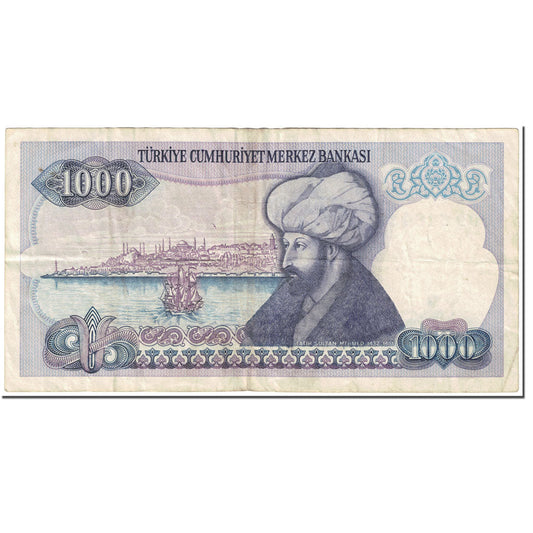 Banknote,
Truthahn,
1000 Lira