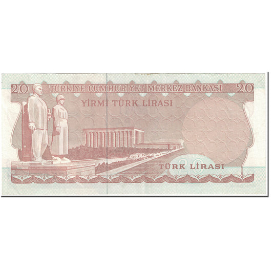 Banknote,
Truthahn,
20 Lira