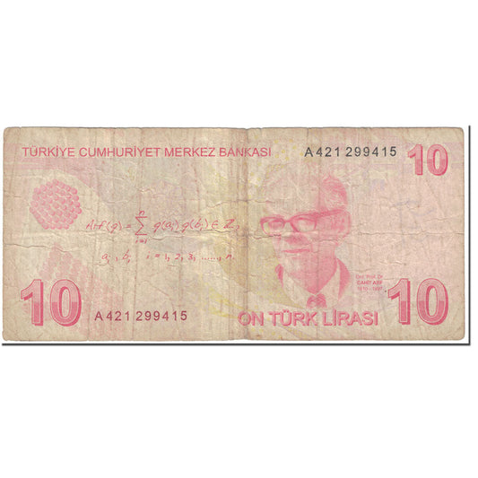 Banknote,
Truthahn,
10 Lira