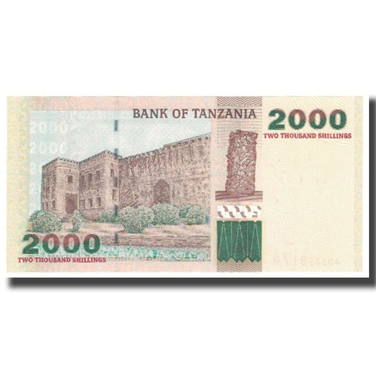 Banknote,
Tansania,
2000 Shilingi