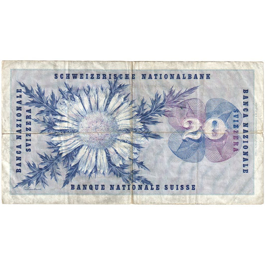 Schweiz,
20 Franken,
1965