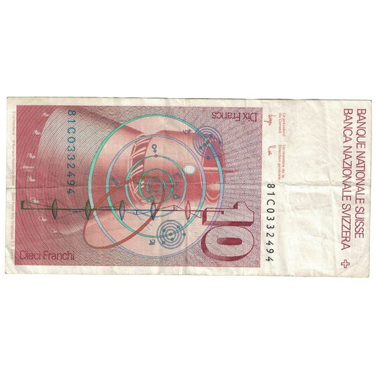 Banknote,
Schweiz,
10 Franken