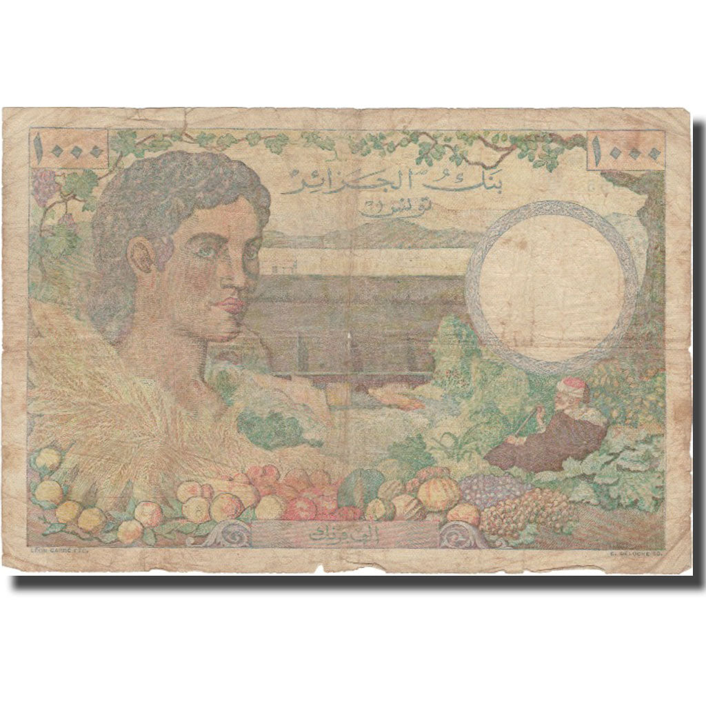 Banknote,
Tunesien,
1000 Franken